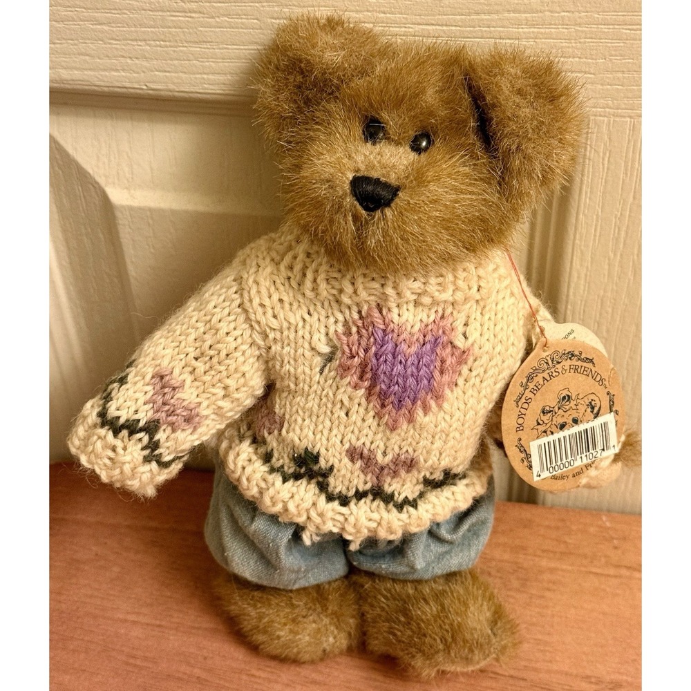 Vintage Boyds Bear Plush - Edmund T. Bear 8" Jointed